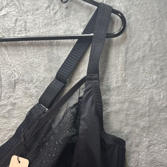 NWT New Understance Black Lace Sheer Salma Flexwire Full Coverage Bra Size 46G - Picture 4 of 9